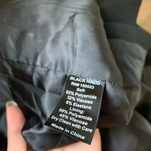 Black Halo Rio Blazer Dress in Black Size 6 - Picture 9 of 9